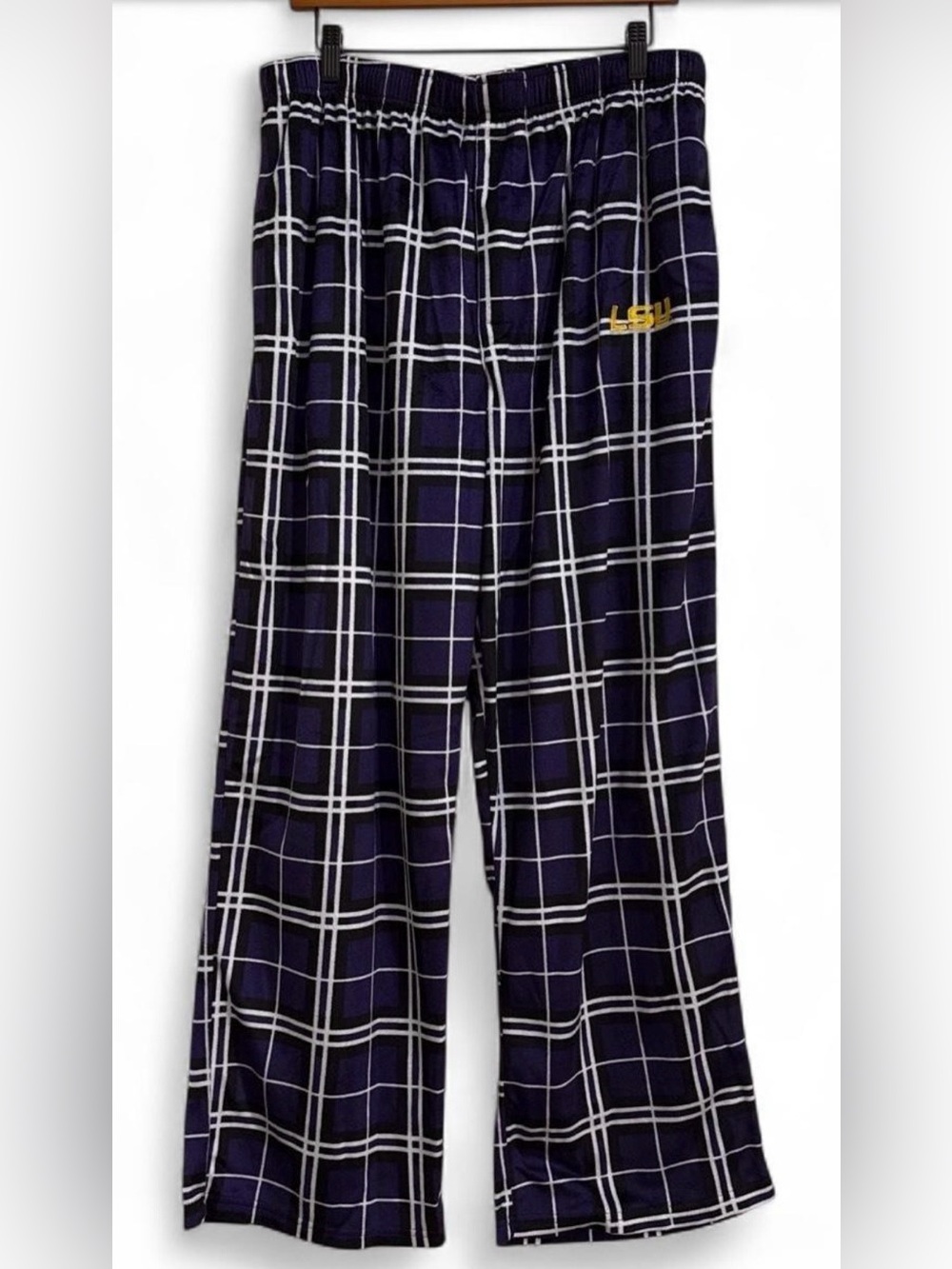 Concepts Sport Men’s LSU Tigers Plaid Lounge/Pajama Pants XL Purple Black White